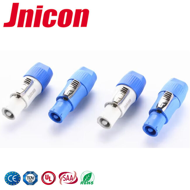 IP44/IP65 Jnicon Powercon Connector 20A PA66 Включатель для наружных светодиодных дисплеев