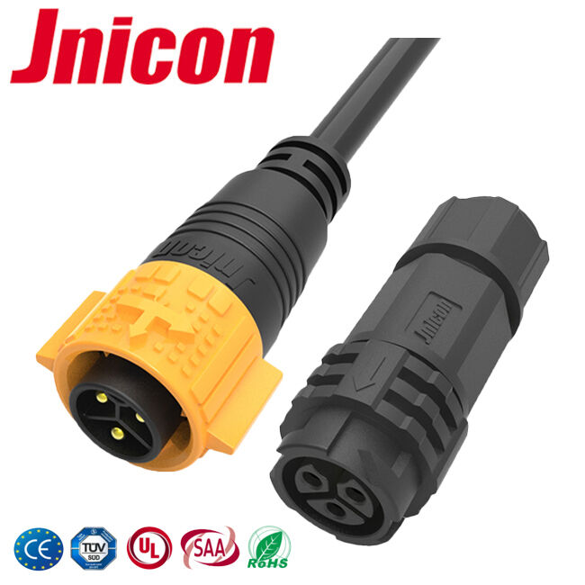 IP68 3 пин 20A мужской женский разъединитель ODM Push Lock Power 12AWG Max Connector