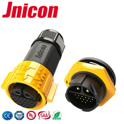 2+20 Pin M25 Внешний водонепроницаемый соединитель Промышленный розетка IP67 Multi Pin Connector